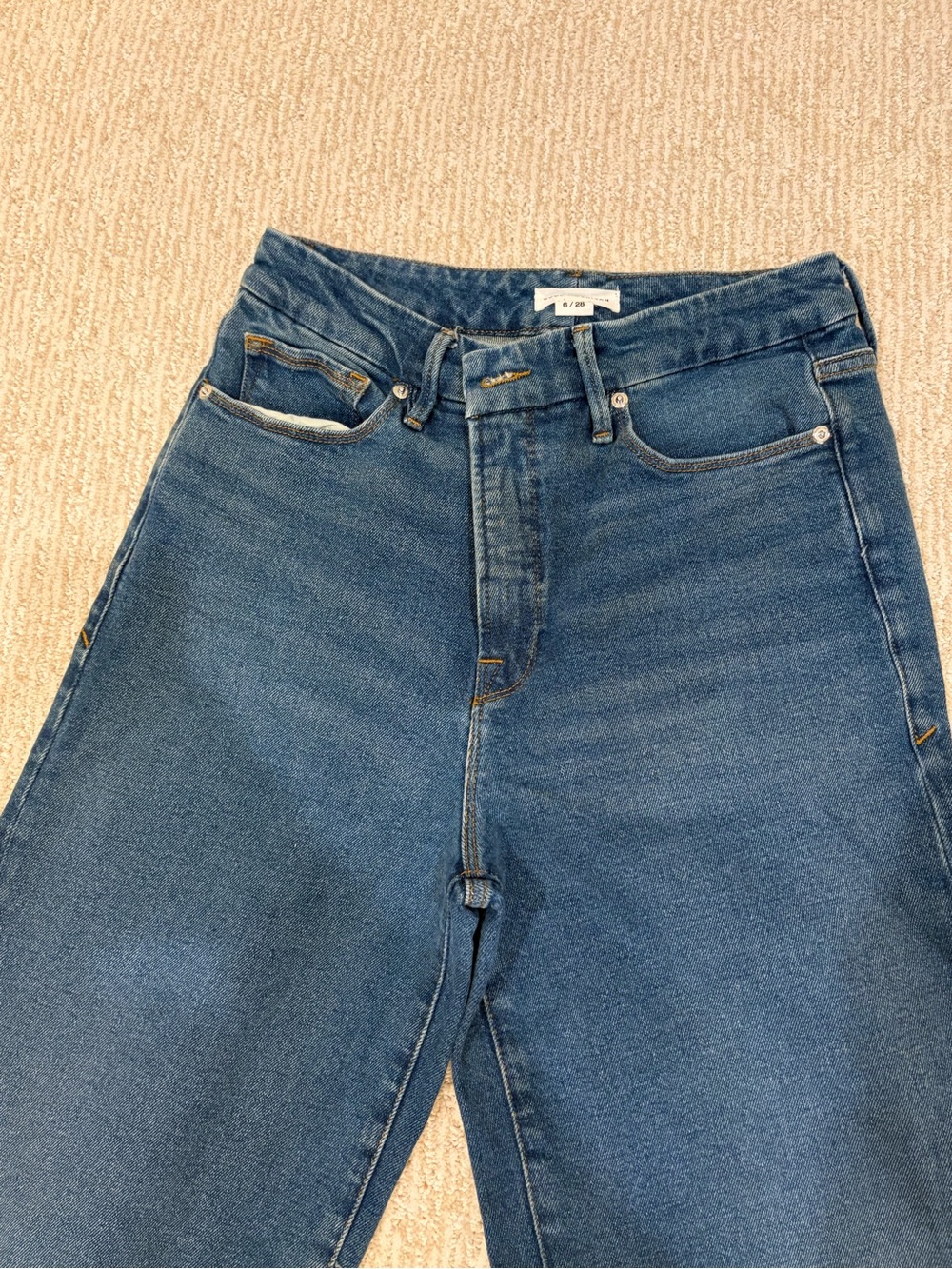 Good American High-Rise Dark Blue Jeans